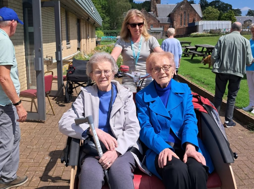 Ladies on chariot